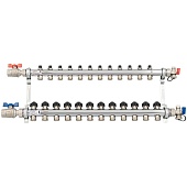 Комплект коллекторов с шаровыми кранами РЕХАУ HKV 12 контуров