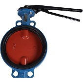 Затвор поворотно-дисковый Tecofi VPI4448 DN 250 PN 16 межфланцевый с ручкой из чугуна EPDM