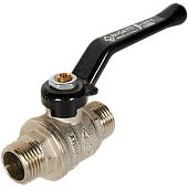 Кран шаровой BUGATTI Oregon (ручка-рычаг алюминий) нар-нар резьба 1/2