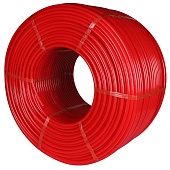 Труба из сшитого полиэтилена (бухта 600 метров) PEX-a с кислородным слоем, красная