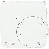 Термостат комнатный электронный STOUT WFHT-DUAL включ. дистанционный датчик «в пол» L=3 м