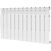Радиатор биметаллический ROMMER Optima BM 500 12 секций боковое подключение (RAL9016)