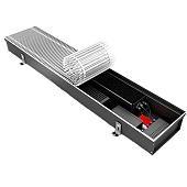 Внутрипольный конвектор VARMANN Qtherm Slim QS 105.200.1400 RR U FE54 (решетка с фактурой дуба)