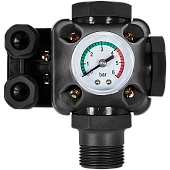Реле давления для водоснабжения ROMMER KRS-7 со встроенным манометром