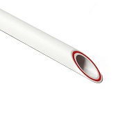 Труба армированная стекловолокном Pro Aqua RUBIS SDR 7,4 Белая 4мP d= 25 PP-R