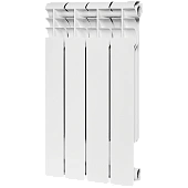 Радиатор биметаллический ROMMER Profi BM 500 4 секции боковое подключение (BI500-80-80-150) (RAL9016)